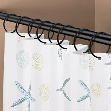 Durable Shower Curtain Hooks Rings for Smooth Gliding