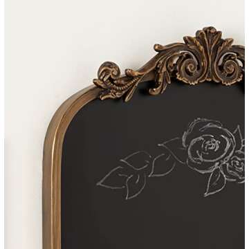 Kate and Laurel Arendahl Arch Chalkboard in Gold - 31"x19"