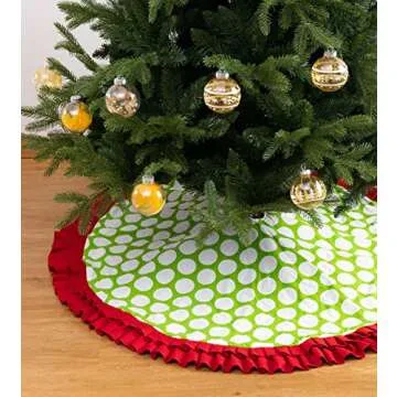 E-FirstFeeling Christmas Tree Skirt 48 Inch Stylish Design