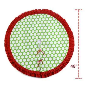E-FirstFeeling Christmas Tree Skirt 48 Inch Stylish Design