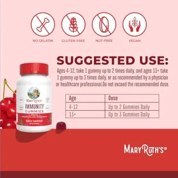 Mary Ruth's Immunity Gummies with Elderberry Vegan Pectin Based