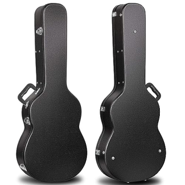 CAHAYA Guitar Cases Hard Shell Wood Case for Classical Guitars 39 Inch with Key Anti-shock Waterproo...