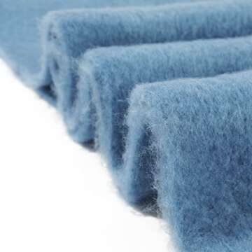 SUNDSGT Big Scarf Coloured Checked Oversized Scarf Tassel Soft Fall Winter Thick Scarf Warm Shawl Women (Light Blue)