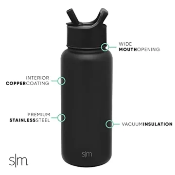Simple Modern 32oz Insulated Water Bottle with Straw