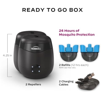 Mosquito Protection with Thermacell E55 Repeller - Compact and Effective