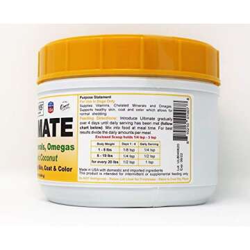 Dogzymes Ultimate Skin and Coat with Algal Oil and Organic Coconut (1 Pound)