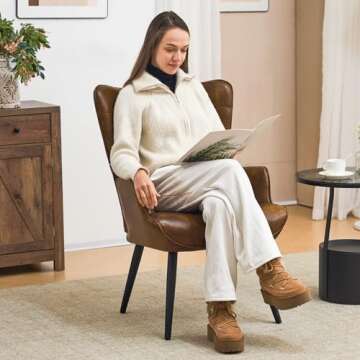 Comfortable PU Leather Accent Chair for Every Room