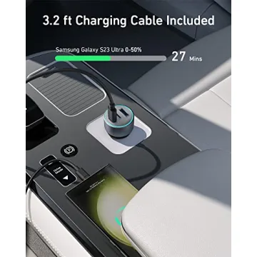 Anker 67W Compact Fast Car Charger | 3 Ports for iPhone and More