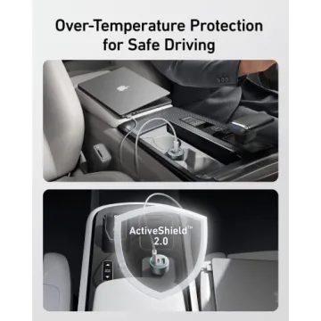 Anker 67W Compact Fast Car Charger | 3 Ports for iPhone and More