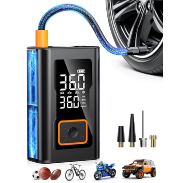 Compact 150 PSI Tire Inflator with Digital Gauge