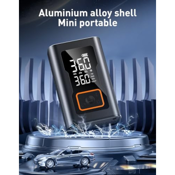 Compact 150 PSI Tire Inflator with Digital Gauge