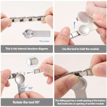 ITingstere Italian Charms Bracelet Sets with 1Pcs Starter Brascelet,10Pcs Charms and Opening Tools,9mm Italian Modular Charm Bracelet Link Handmade DIY Module Jewelry Gifts