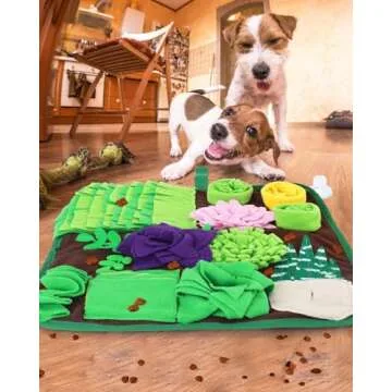 CiyvoLyeen Snuffle Mat for Dogs and Cats Succulent Small Pets Treat Toy Dog Enrichment Toys Dog Puzzle Slow Eating Mat Foraging Mat for Rabbit Pig Stress Relief Puppy Birthday Gift for Pet
