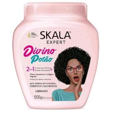 Skala Expert Creme de Tratamento 2 em1 Crespo Divino 1 Kg - Perfect for Curly Hair