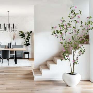 VIGGDA 8FT Artificial Bougainvillea Tree for Indoors