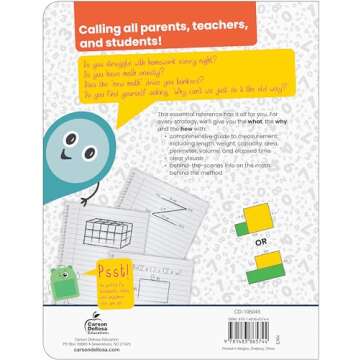 Carson Dellosa Break It Down Grades 3-5 All Things Measurement Math Reference Book, 3rd, 4th, & 5th ...