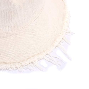 Boderier Women's UPF 50+ Wide Brim Cotton Bucket Sun Hat