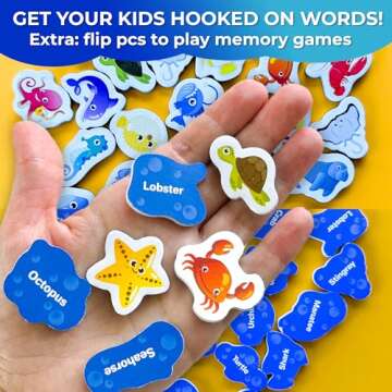 QUOKKA Magnet Game for Kids 3-5 - Fishing Game Kids Ages 4-8 - Travel I Road Trip I Plane I Car Ride - Magnetic Toddler Travel Toys