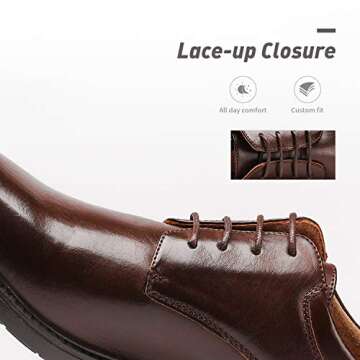 Bruno Marc Men's Downing-02 Leather Oxford Shoes