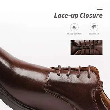 Bruno Marc Men's Downing-02 Leather Oxford Shoes