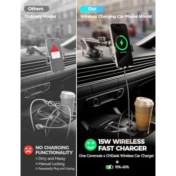 Wireless Car Charger with 15W Fast Charging