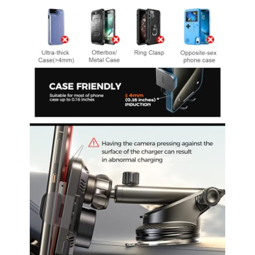 Wireless Car Charger with 15W Fast Charging