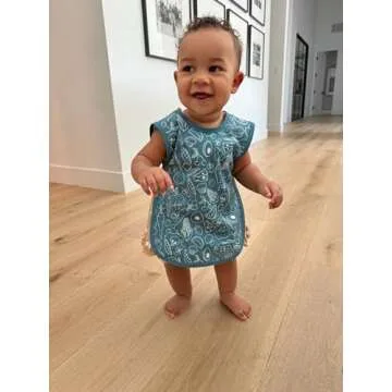 BapronBaby Neutral Foodie Bapron - No Neck Tie Safer Bib for Baby & Toddler - Soft Waterproof Stain Resistant - Machine Washable - Sz Baby/Toddler 6m-3T