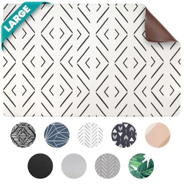 NALALAS Large Dog Mat for Food and Water, Cat Feeding Mat | Large Waterproof Dog Bowl Mat | Non-Slip...