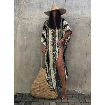 Stylish Bsubseach Kaftan Dresses for Women Plus Size