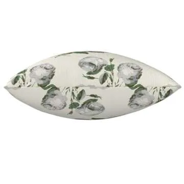 Bugana Floral Green Grey Designer Pillow Cover for Home Decor