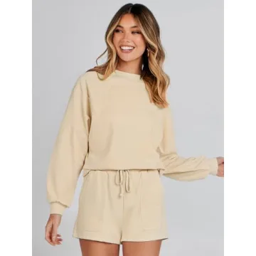 MEROKEETY Women's Cozy Fall Oversized Lounge Set