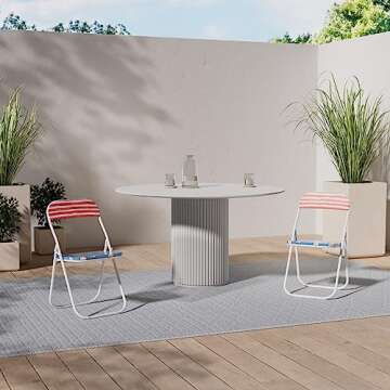 Seletti Blow Pop Corn Folding Chair with Decor