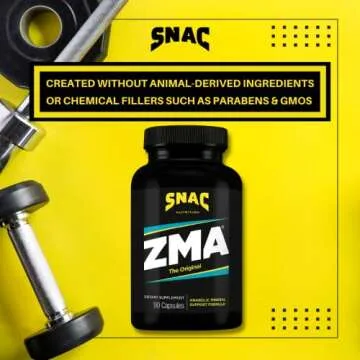 SNAC ZMA The Original Recovery & Sleep Supplement, Promotes Muscle Recovery, Immune Support & Restorative Sleep with Zinc, Magnesium & Vitamin B6 (90 Veggie Capsules)