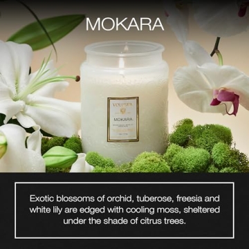 Voluspa Mokara Candle - 18 oz Clean Burn Aromatic Bliss