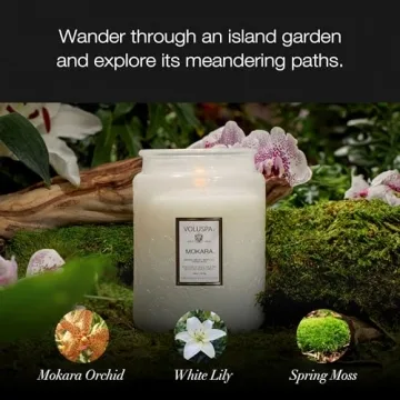 Voluspa Mokara Candle - 18 oz Clean Burn Aromatic Bliss