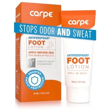 Carpe Antiperspirant Foot Lotion - Dermatologist-Recommended Solution for Sweaty Feet, Helps Prevent...