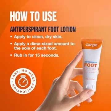 Carpe Antiperspirant Foot Lotion - Stop Sweaty Feet Now!