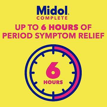 Midol Complete Gelcaps 24ct: Midol Complete Menstrual Pain Relief Gelcaps with Acetaminophen for Men...