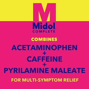 Midol Complete Gelcaps 24ct: Midol Complete Menstrual Pain Relief Gelcaps with Acetaminophen for Menstrual Symptom, PMS Relief, and Period Cramp Relief - 24 Count (Packaging May Vary)