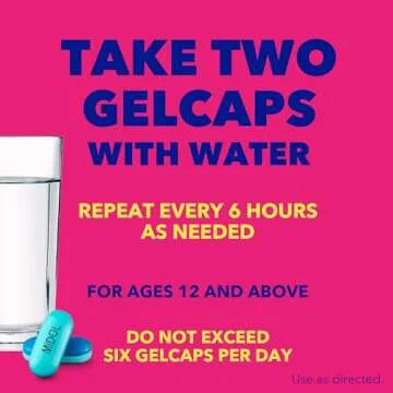 Midol Complete Gelcaps 24ct: Midol Complete Menstrual Pain Relief Gelcaps with Acetaminophen for Menstrual Symptom, PMS Relief, and Period Cramp Relief - 24 Count (Packaging May Vary)