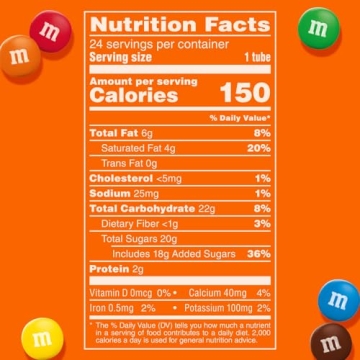 M&M'S Minis Milk Chocolate Tubes Bulk Pack of 24 for Sweet Treats
