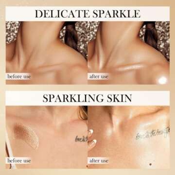 MAEPEOR Shimmer Body Luminizer 5 Colors Moisturizing Glow Illuminator Smooth and Non-sticky Summer Body Highlighter For Face & Body (80ML, 03 Bronze Gold)