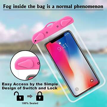 Arae Waterproof Phone Pouch for Beach Swimming Snorkeling