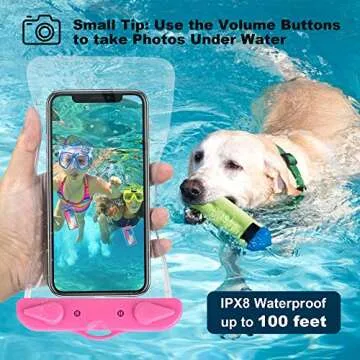 Arae Waterproof Phone Pouch for Beach Swimming Snorkeling