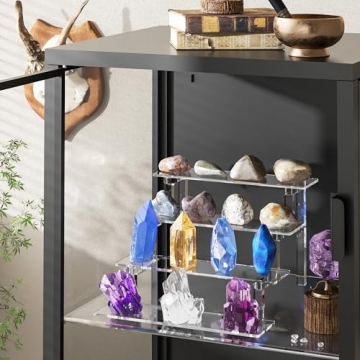 WINKINE Acrylic Display Stand 4 Tier Organizer for Collectibles