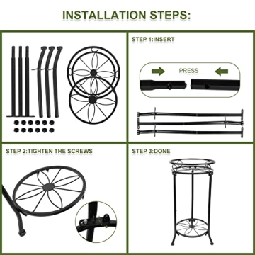 YHIJURS 20.3" Elegant Indoor Plant Stand