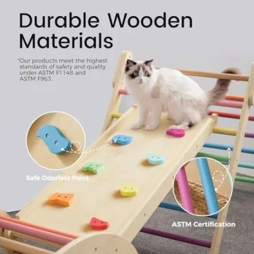 Tiny Land Pikler Triangle Set - 7-in-1 Climbing Toy for Kids