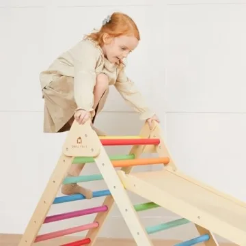 Tiny Land Pikler Triangle Set - 7-in-1 Climbing Toy for Kids