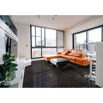 12x24 Nero Marquina Black with White Porcelain Floor and Wall Tile for Kitchen, Backsplash, Countertop, Bathroom, Fireplace Surround, Made in Italy (Polished, 1 Piece (1.94 sq.ft))