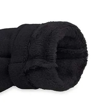 Tomily Womens Touch Screen Phone Fleece Windproof Gloves Winter Warm Wear (Black)